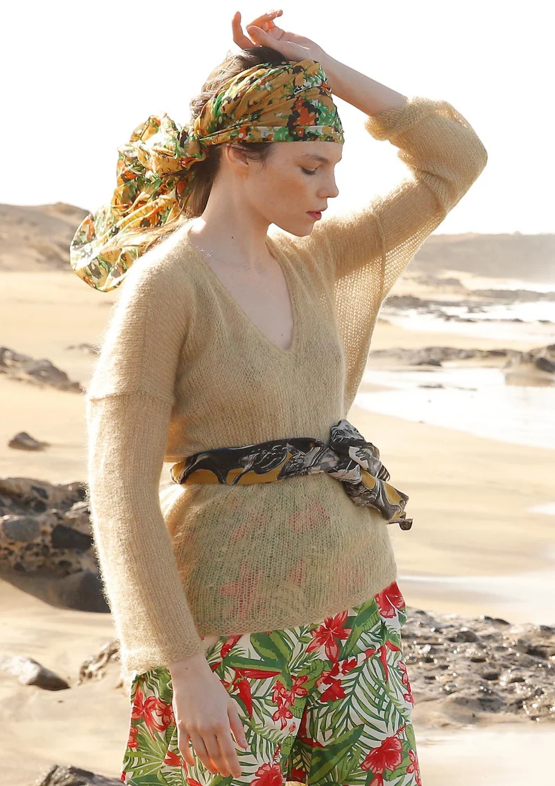 Strickanleitung - Weiter Mohair-Pullover