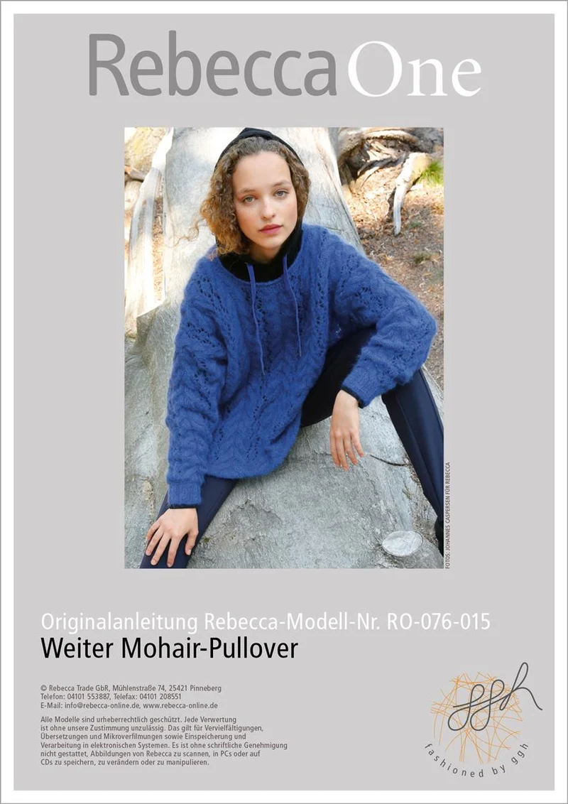 Strickanleitung - Weiter Mohair-Pullover
