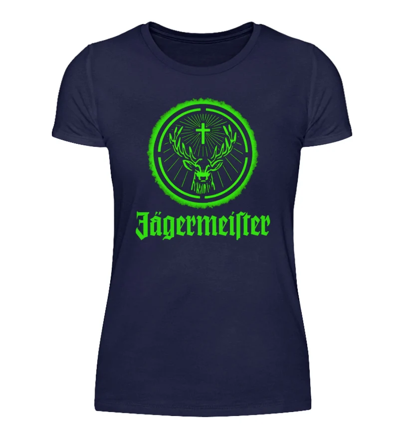 Frauen Sommer Top Jägermeister T-Shirt 100% Baumwolle Streetwear Damentop Shirt - Damenshirt