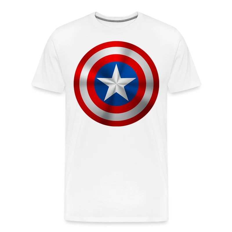 Herren America T-Shirt Rundhals Unisex Sommer Streetwear 100% Baumwolle