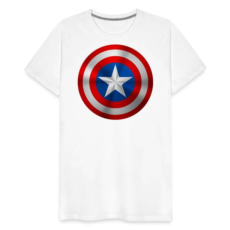 Herren America T-Shirt Rundhals Unisex Sommer Streetwear 100% Baumwolle