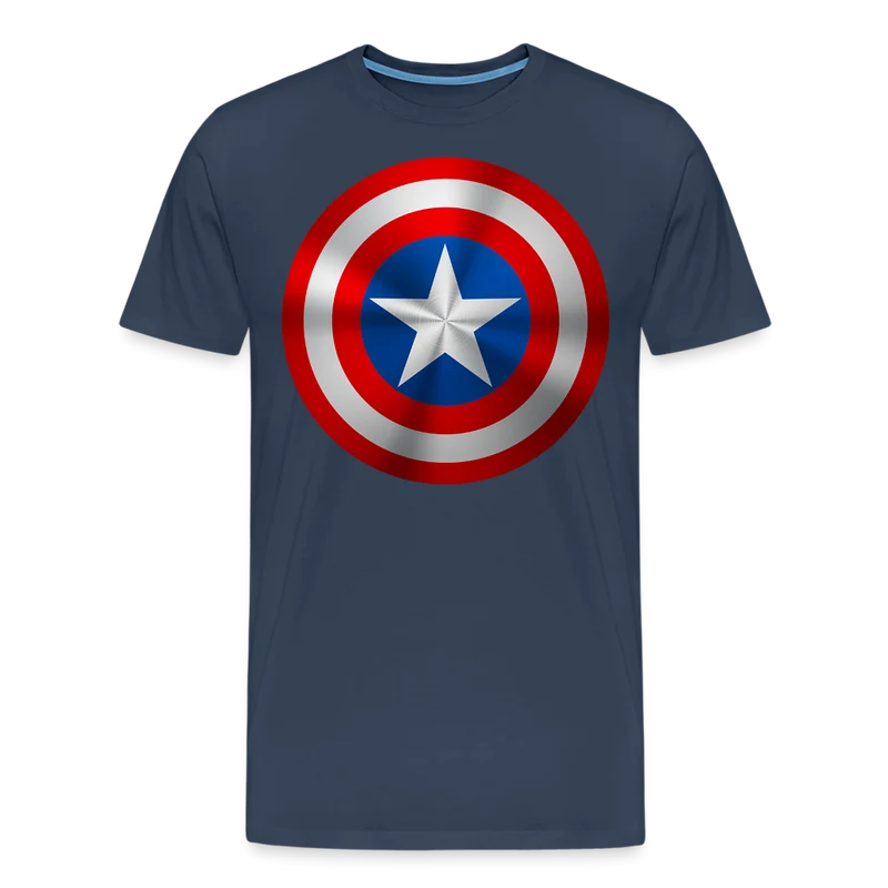 Herren America T-Shirt Rundhals Unisex Sommer Streetwear 100% Baumwolle
