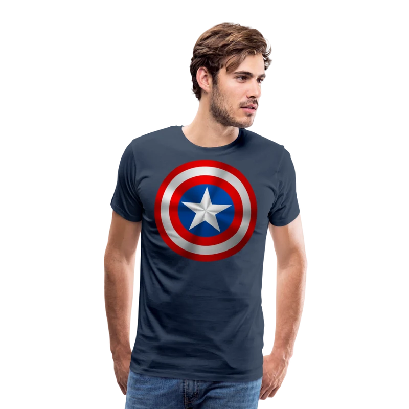 Herren America T-Shirt Rundhals Unisex Sommer Streetwear 100% Baumwolle