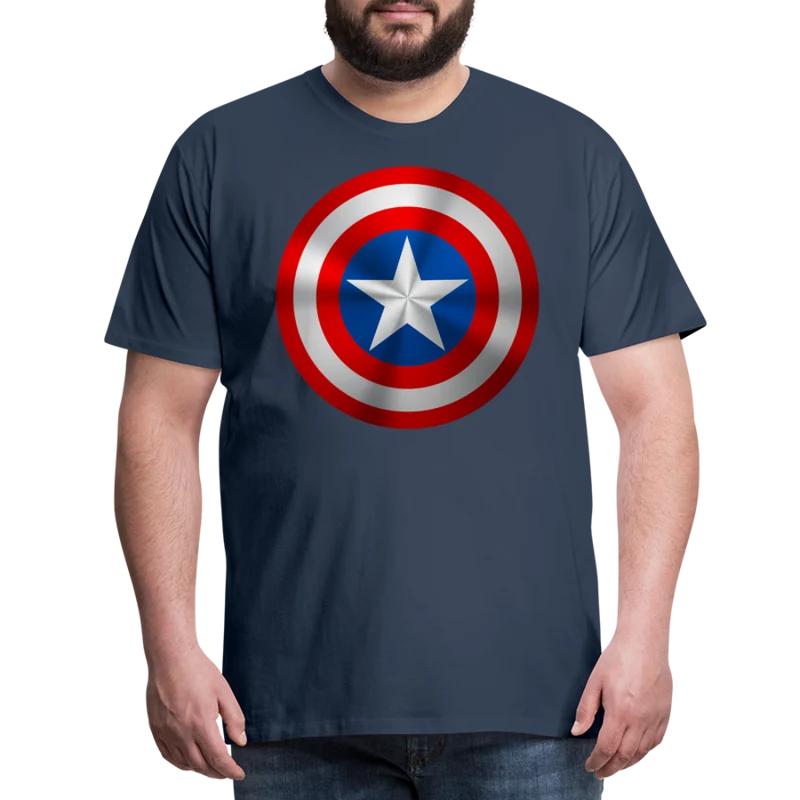Herren America T-Shirt Rundhals Unisex Sommer Streetwear 100% Baumwolle