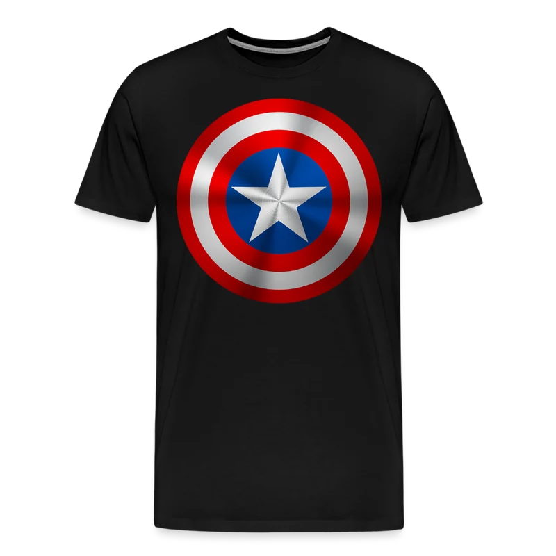 Herren America T-Shirt Rundhals Unisex Sommer Streetwear 100% Baumwolle