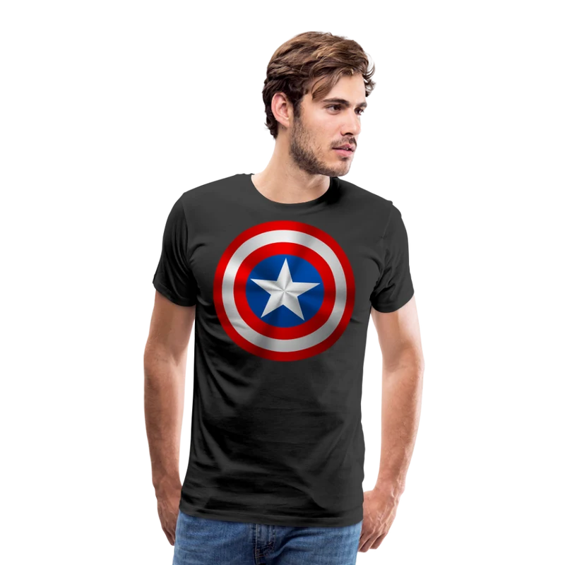 Herren America T-Shirt Rundhals Unisex Sommer Streetwear 100% Baumwolle