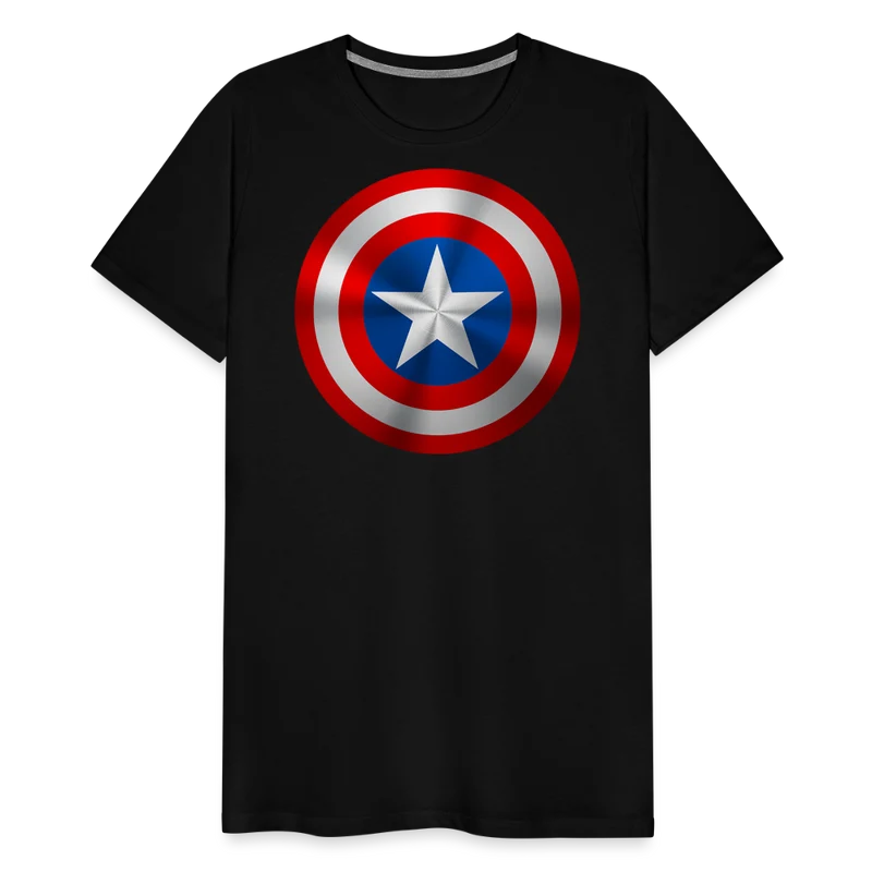 Herren America T-Shirt Rundhals Unisex Sommer Streetwear 100% Baumwolle