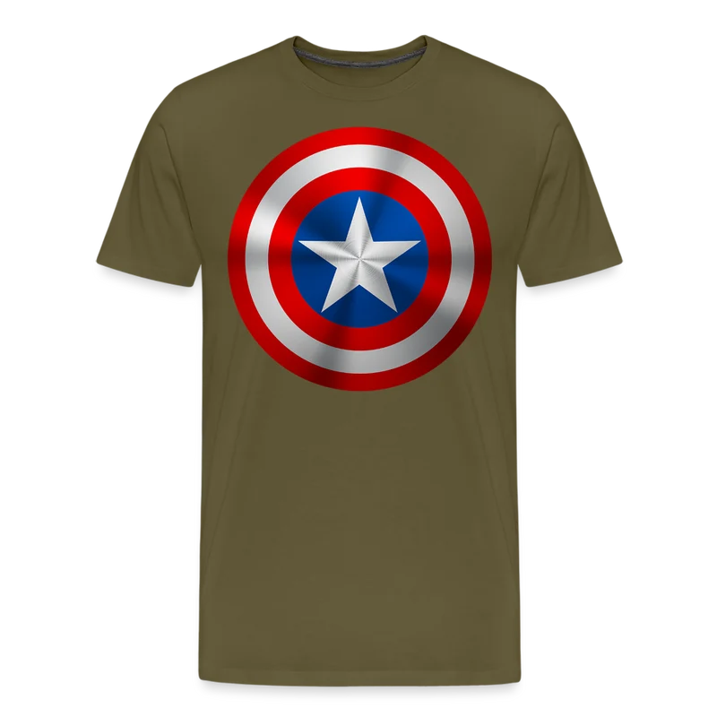 Herren America T-Shirt Rundhals Unisex Sommer Streetwear 100% Baumwolle