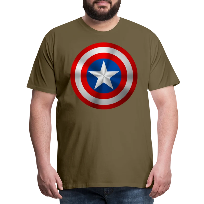 Herren America T-Shirt Rundhals Unisex Sommer Streetwear 100% Baumwolle