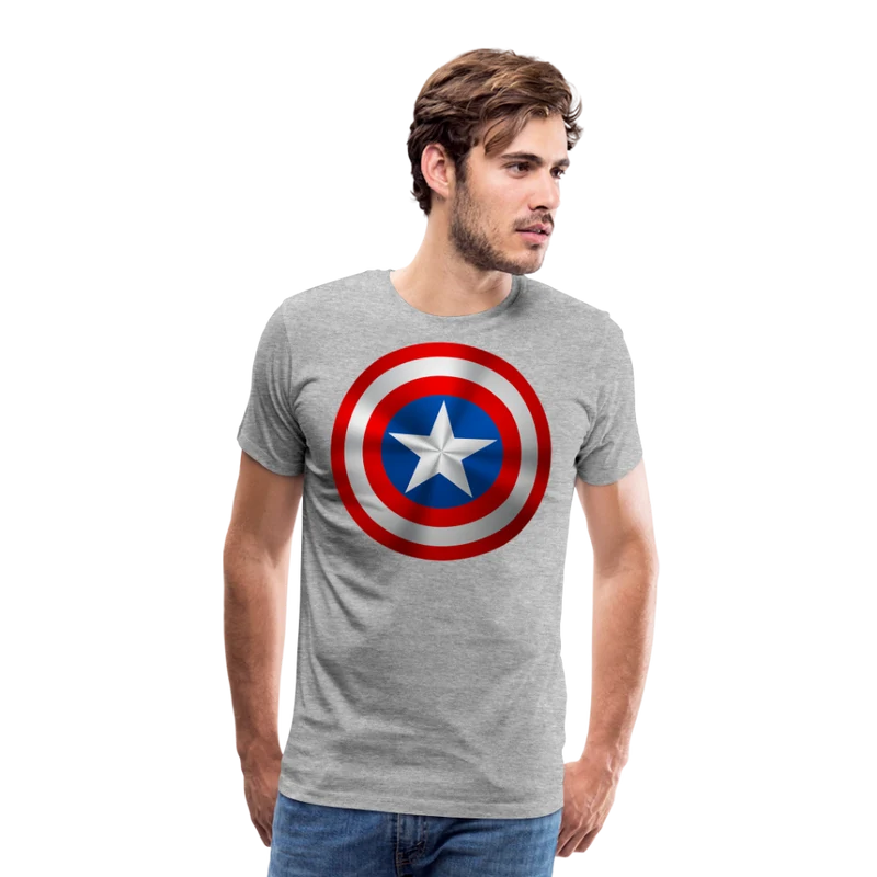 Herren America T-Shirt Rundhals Unisex Sommer Streetwear 100% Baumwolle