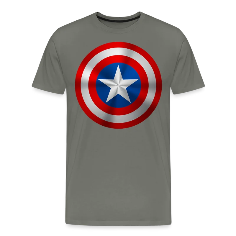Herren America T-Shirt Rundhals Unisex Sommer Streetwear 100% Baumwolle