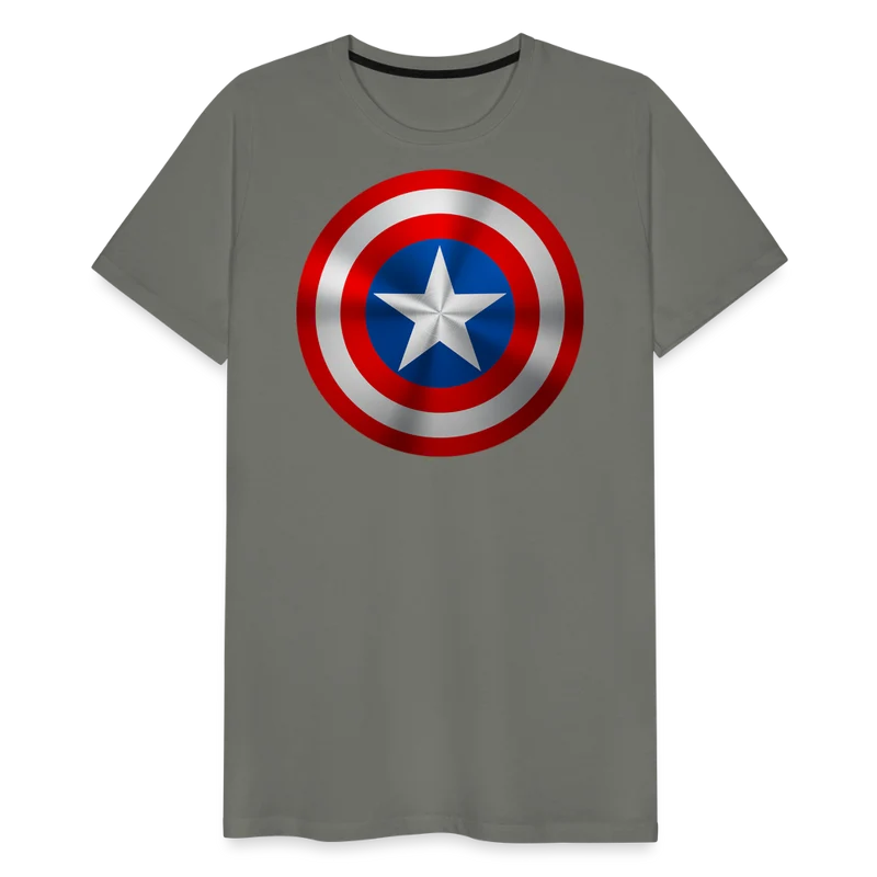 Herren America T-Shirt Rundhals Unisex Sommer Streetwear 100% Baumwolle