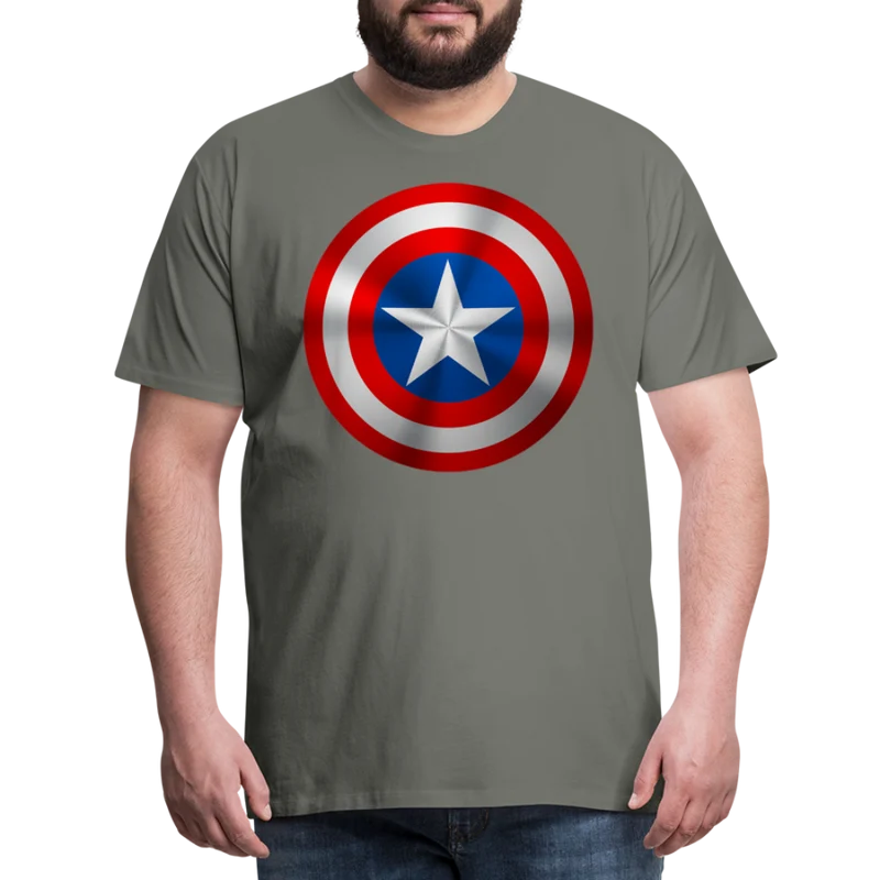 Herren America T-Shirt Rundhals Unisex Sommer Streetwear 100% Baumwolle