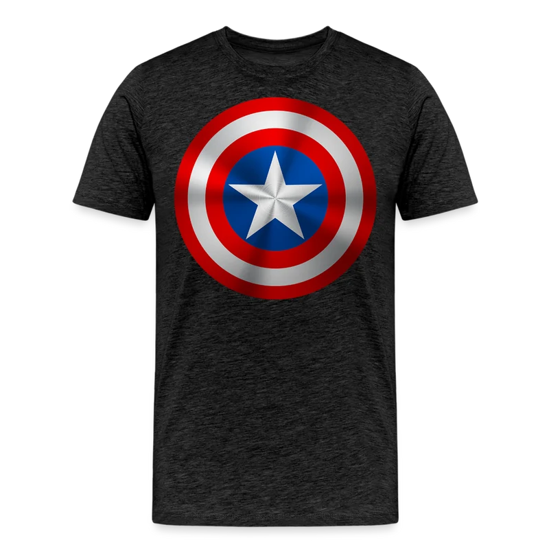 Herren America T-Shirt Rundhals Unisex Sommer Streetwear 100% Baumwolle