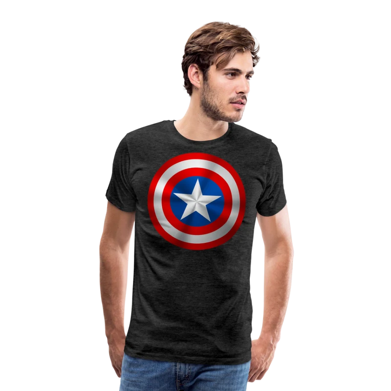 Herren America T-Shirt Rundhals Unisex Sommer Streetwear 100% Baumwolle