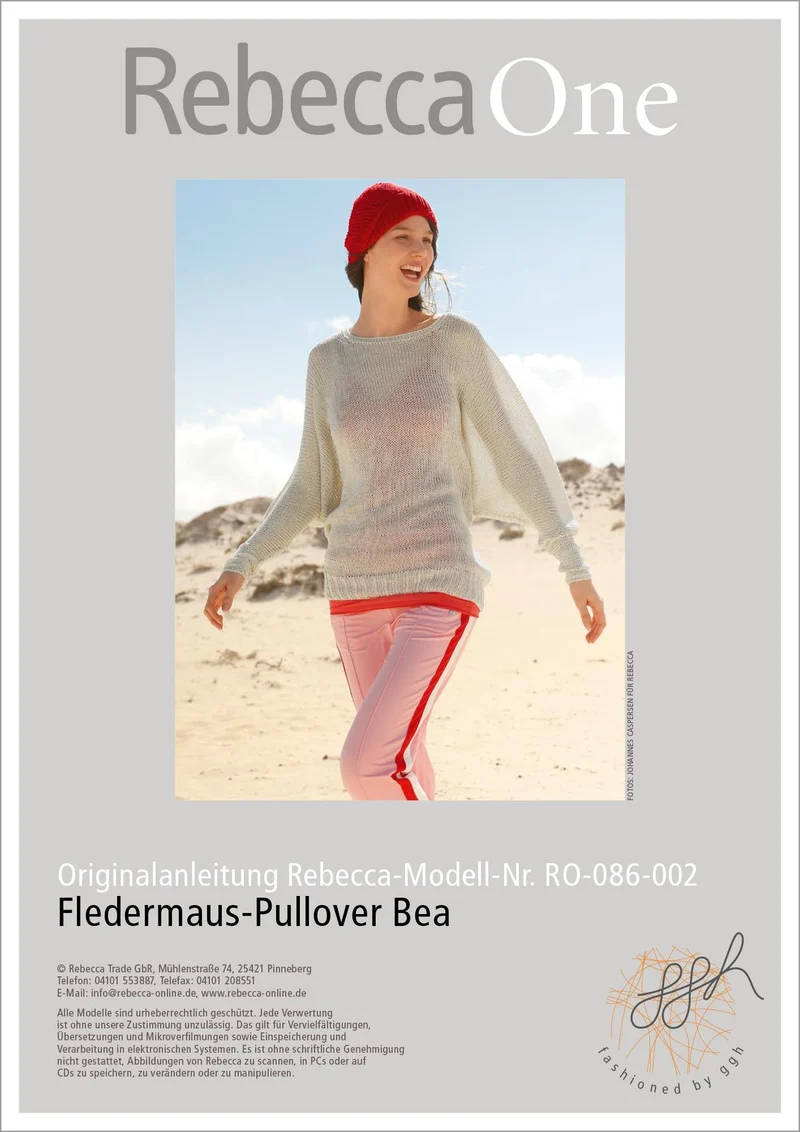 Strickanleitung – Fledermaus Pullover Bea