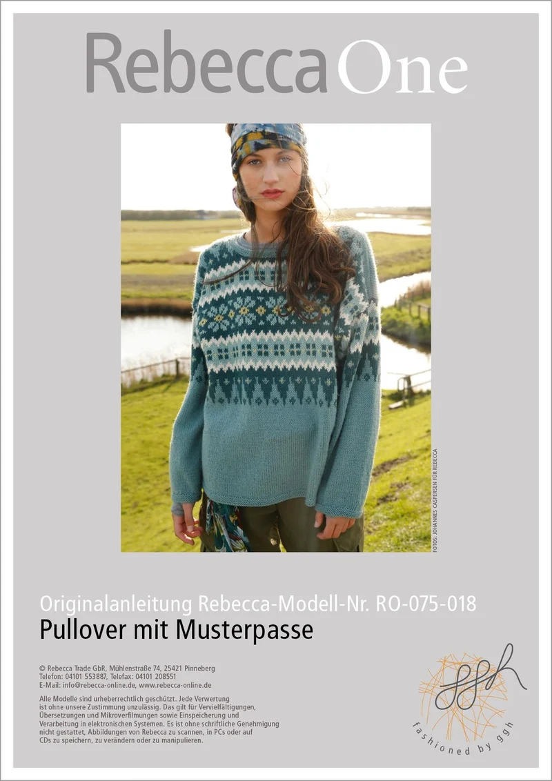 Strickanleitung - Pullover mit Musterpasse