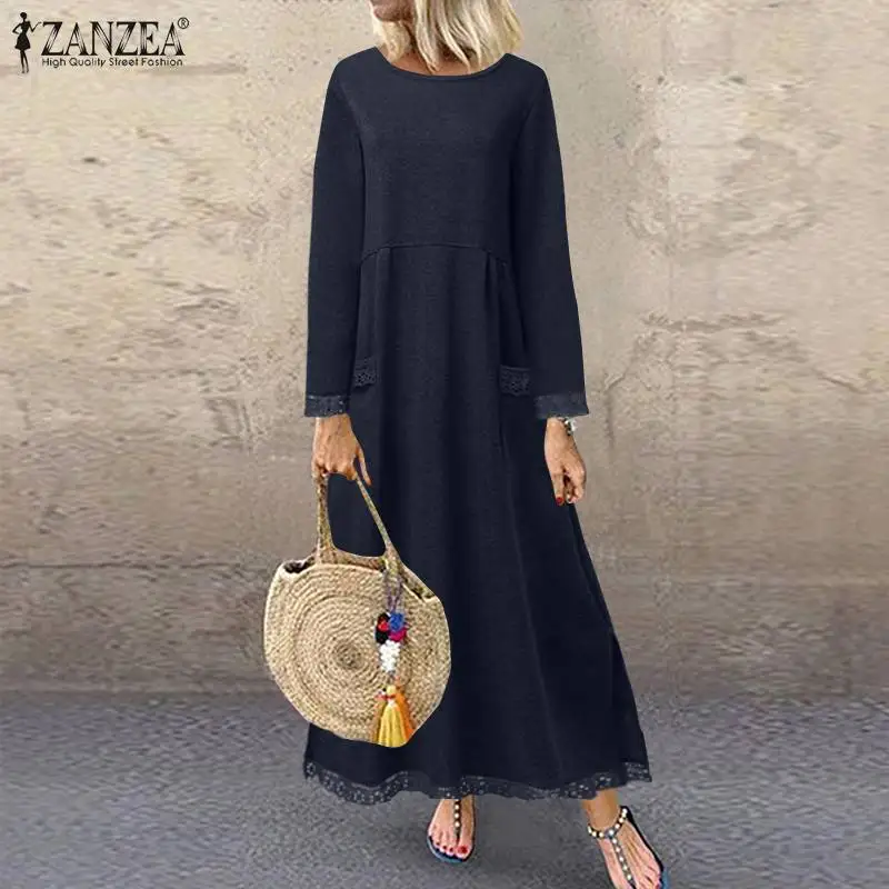 Damen Wollkleid Winterkleid Strickkleid Longpullover Pullover Long Sleeve