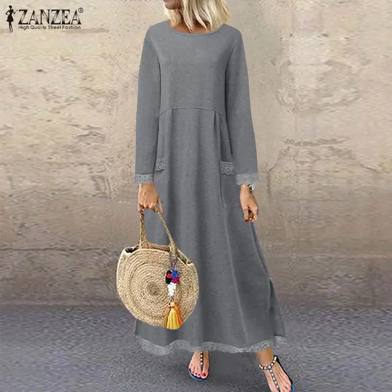 Damen Wollkleid Winterkleid Strickkleid Longpullover Pullover Long Sleeve
