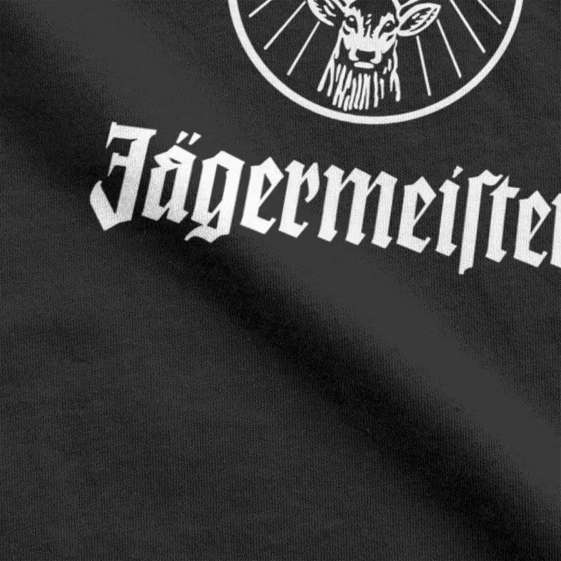 Fashion Herren Jägermeister T-Shirt Rundhals Unisex 100% Baumwolle Streetwear