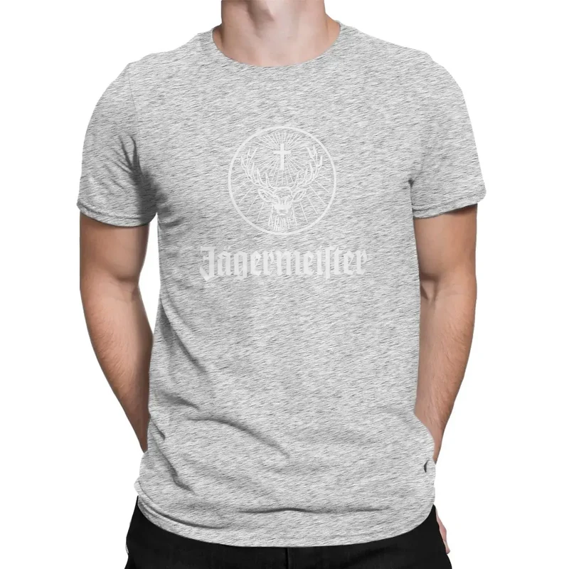 Fashion Herren Jägermeister T-Shirt Rundhals Unisex 100% Baumwolle Streetwear