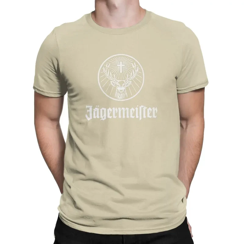 Fashion Herren Jägermeister T-Shirt Rundhals Unisex 100% Baumwolle Streetwear