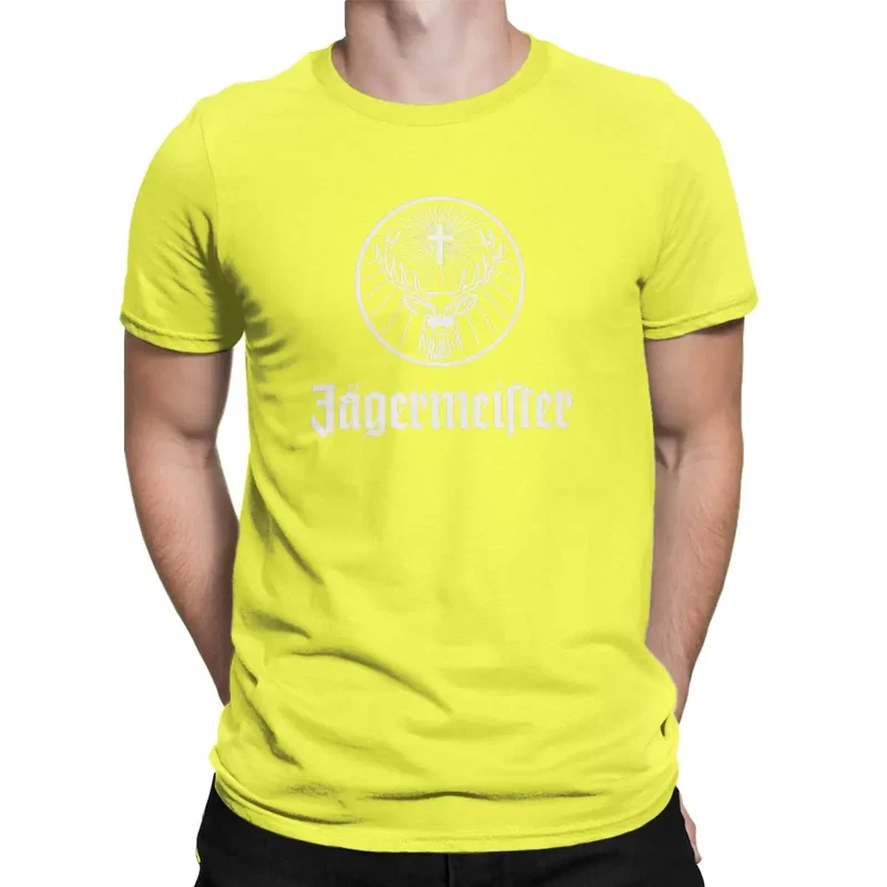 Fashion Herren Jägermeister T-Shirt Rundhals Unisex 100% Baumwolle Streetwear