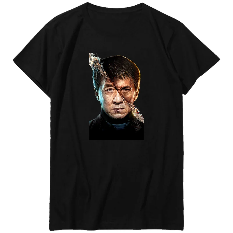 Herren Fashion Vintage Kung Fu T-Shirt Rundhals Unisex Sommer Streetwear