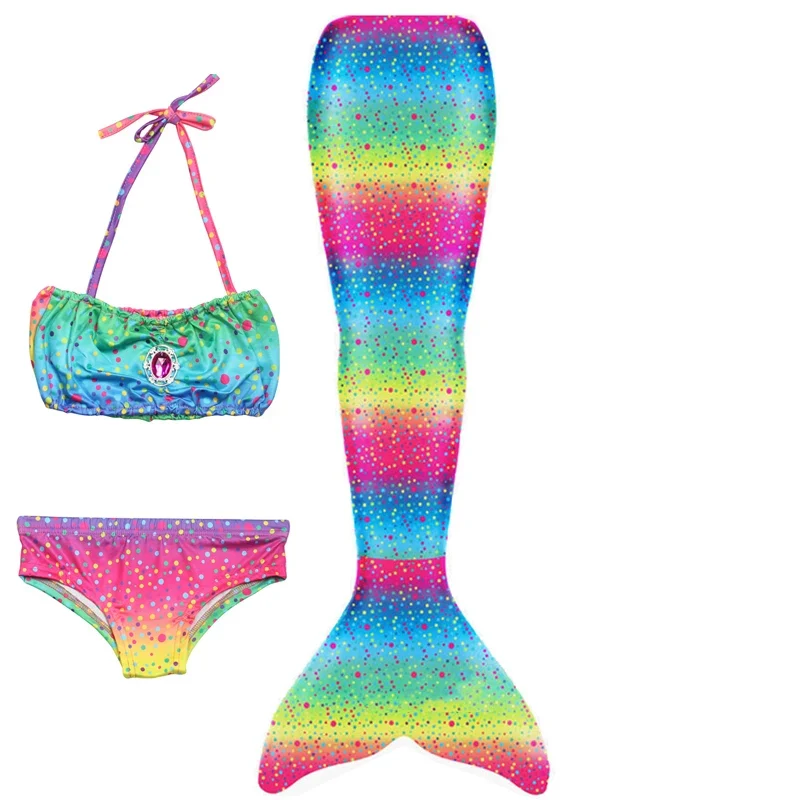 Kinder Monoflosse Kostüm Mädchen Meerjungfrau Schwanz Bademode Schwimmen Bikini