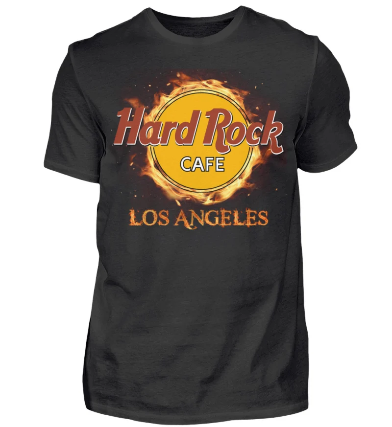 Herren Fashion Hard Rock 3D T-Shirt Rundhals Unisex 100% Baumwolle Sommer Streetwear