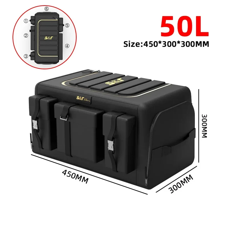 70L Aufbewahrungsbox Kofferraum Organizer Auto Tasche Kofferraumtasche Klappbar