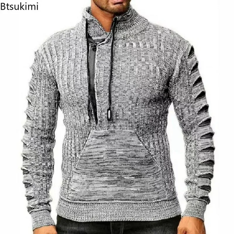 Herren Pullover Sweatshirt Troyer Pulli Sweater Rundkragen Shirt Langarmshirt