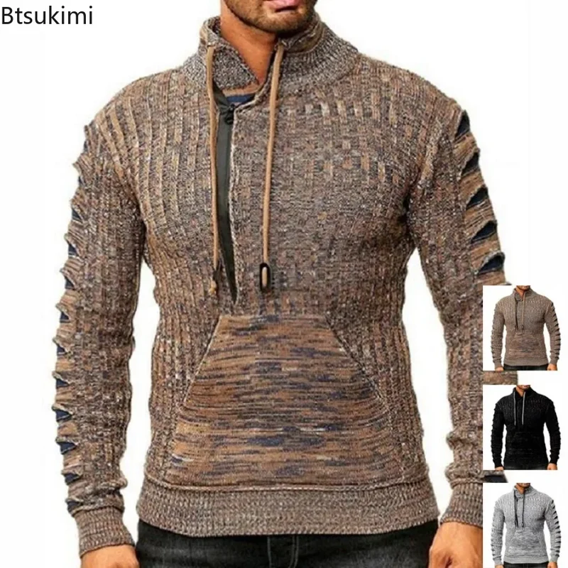 Herren Pullover Sweatshirt Troyer Pulli Sweater Rundkragen Shirt Langarmshirt
