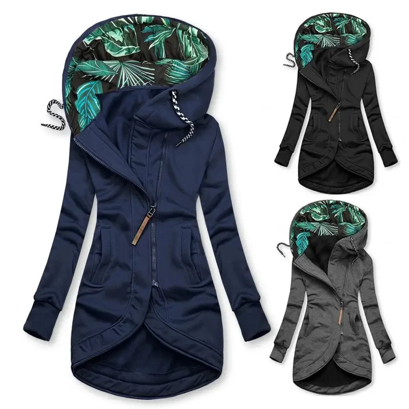 Damen Kapuzenjacke Kapuzenpullover Sweatjacke Sweatshirt Hoodie Jacke Pulli