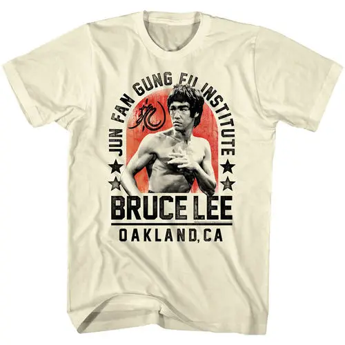 Herren Fashion Vintage Jeet Kune Do Kung Fu T-Shirt Rundhals Unisex Streetwear