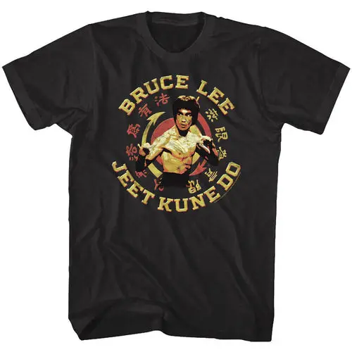 Herren Fashion Vintage Jeet Kune Do Kung Fu T-Shirt Rundhals Unisex Streetwear