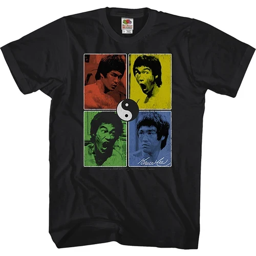 Herren Fashion Vintage Jeet Kune Do Kung Fu T-Shirt Rundhals Unisex Streetwear