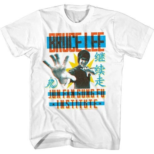 Herren Fashion Vintage Jeet Kune Do Kung Fu T-Shirt Rundhals Unisex Streetwear