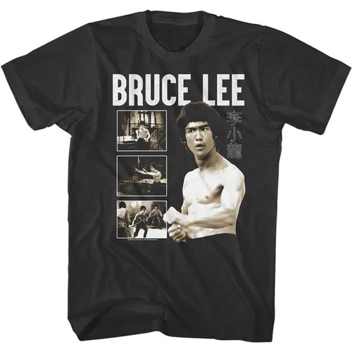 Herren Fashion Vintage Jeet Kune Do Kung Fu T-Shirt Rundhals Unisex Streetwear