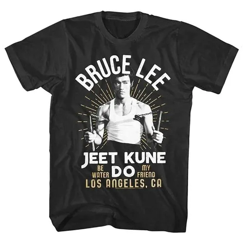 Herren Fashion Vintage Jeet Kune Do Kung Fu T-Shirt Rundhals Unisex Streetwear