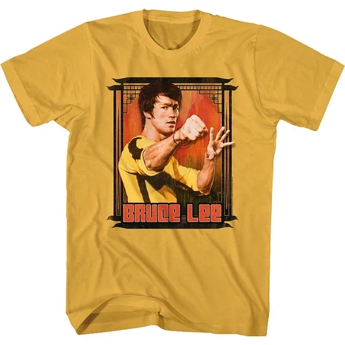 Herren Fashion Vintage Jeet Kune Do Kung Fu T-Shirt Rundhals Unisex Streetwear