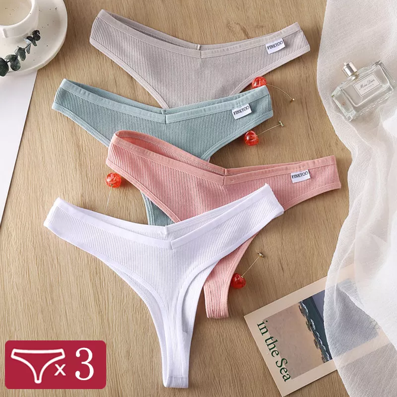 3Stk Frauen Spitze Tanga String Höschen Sexy Schlüpfer Slip Dessous Unterwäsche