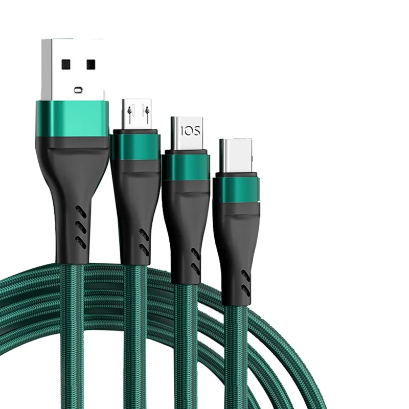 3 in 1 Ladekabel USB Typ C Schnell Datenkabel für Samsung Huawei Handy Schnellladekabel