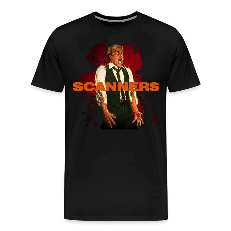 Herren nerdiges SCANNERS T-Shirt Unisex 100% Baumwolle Nerd Streetwear