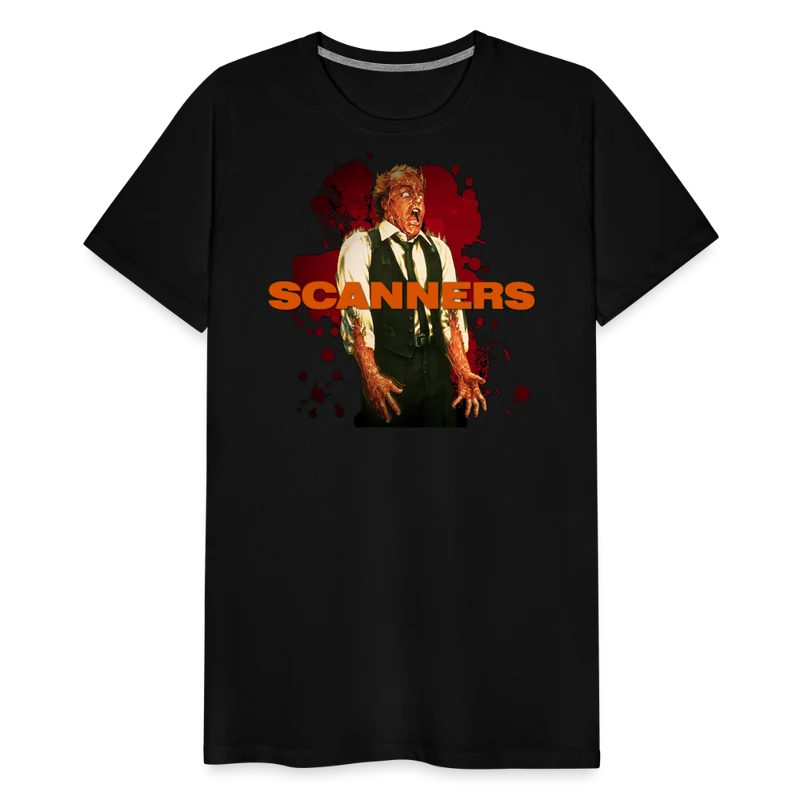 Herren nerdiges SCANNERS T-Shirt Unisex 100% Baumwolle Nerd Streetwear