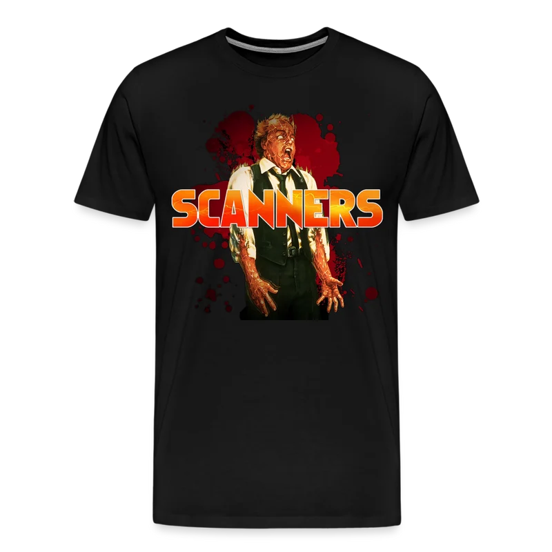 Herren nerdiges SCANNERS T-Shirt Unisex 100% Baumwolle Nerd Streetwear