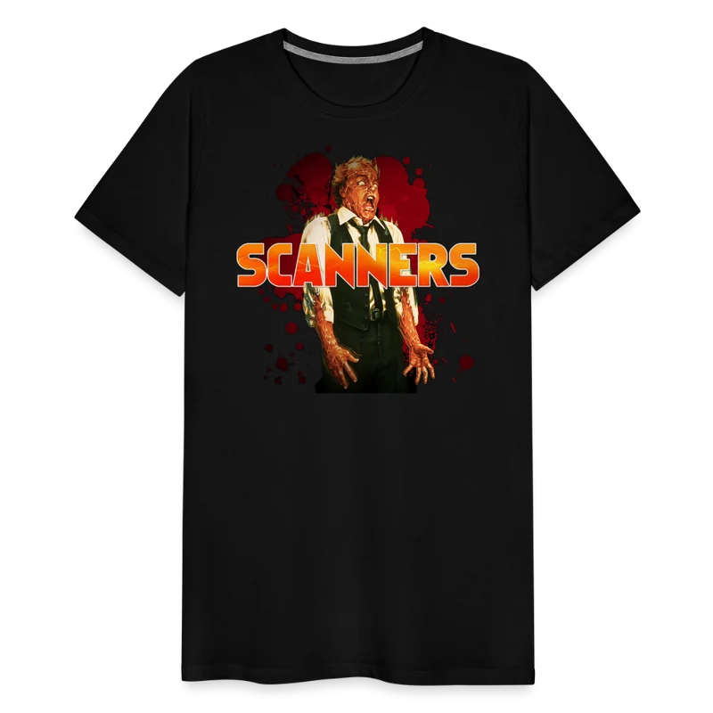 Herren nerdiges SCANNERS T-Shirt Unisex 100% Baumwolle Nerd Streetwear