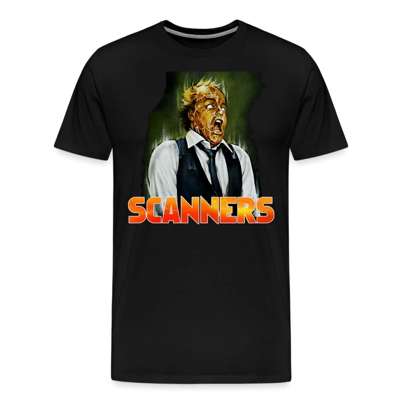 Herren nerdiges SCANNERS T-Shirt Unisex 100% Baumwolle Nerd Streetwear
