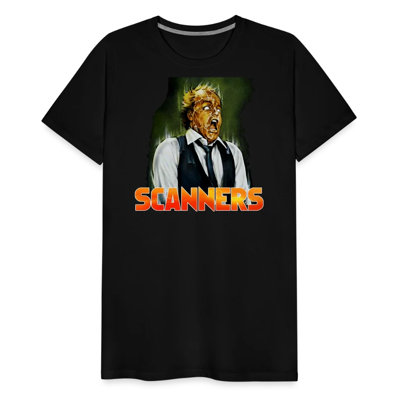 Herren nerdiges SCANNERS T-Shirt Unisex 100% Baumwolle Nerd Streetwear