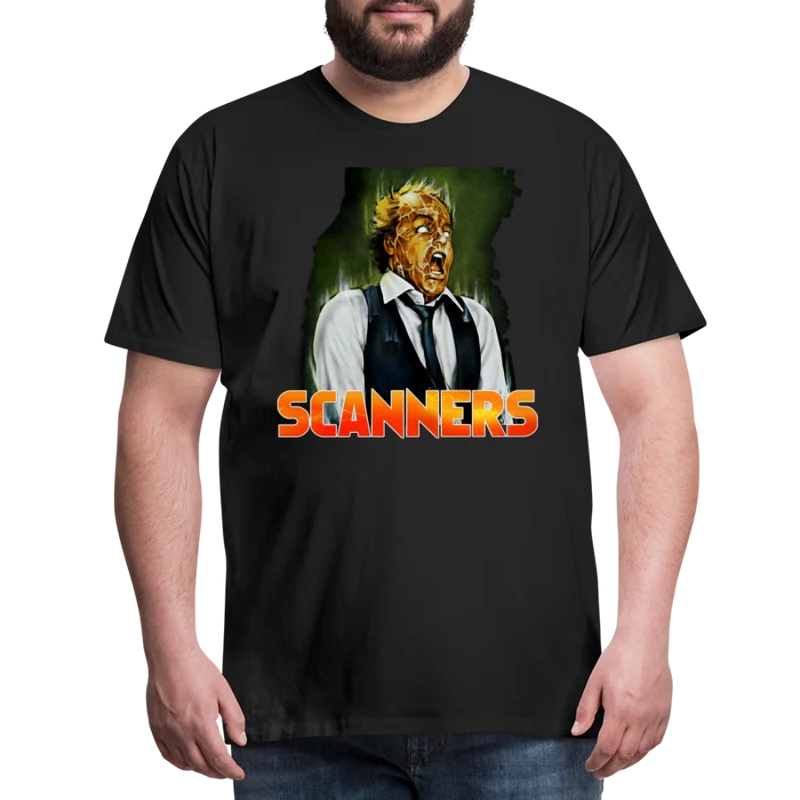 Herren nerdiges SCANNERS T-Shirt Unisex 100% Baumwolle Nerd Streetwear